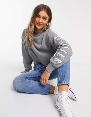 grey hollister jumper