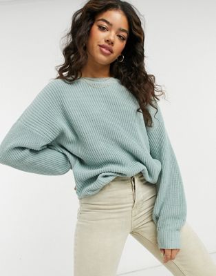 Hollister crew neck knitted sweater in 