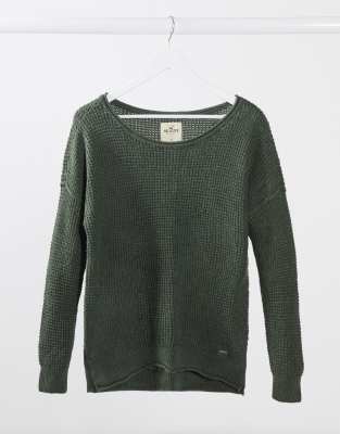 green hollister sweater