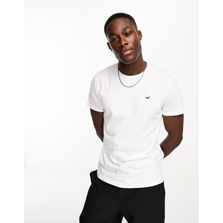 Hollister Co. ICON CREW T-SHIRT 7-PACK - Basic T-shirt - WHITE