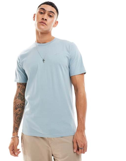 Hollister crew neck t shirt in blue