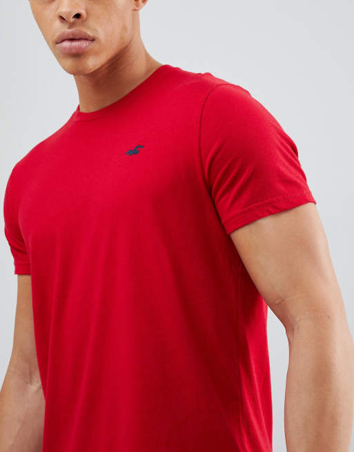 Camiseta hollister on sale roja