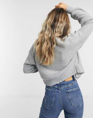 hollister cropped jumper