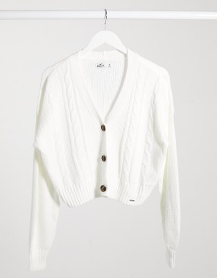 hollister cropped cardigan