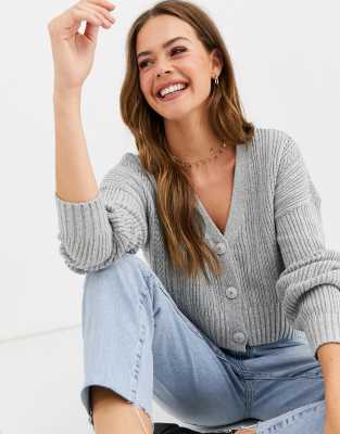 Hollister crop knit cardigan | ASOS