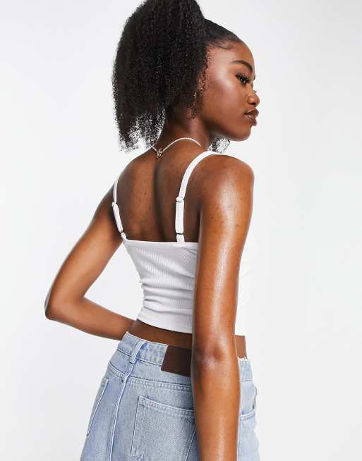 Hollister cozy crop wrap top, ASOS