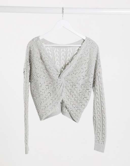 Hollister crop 2025 jumper