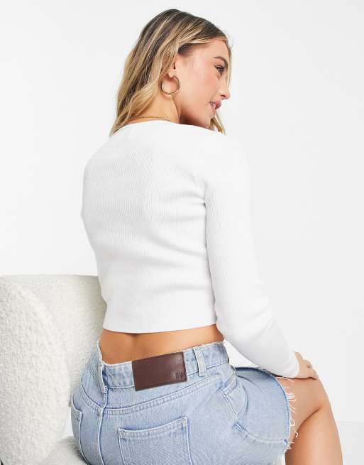 Hollister cropped cardigan on sale