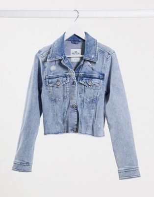 hollister blue jean jacket