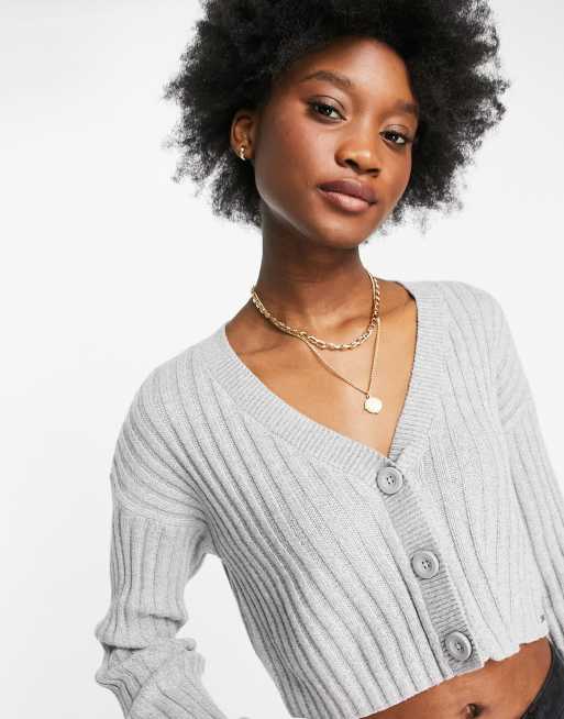Hollister cropped cardigan shop