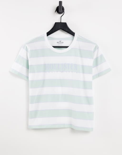 Hollister striped t shirt hotsell