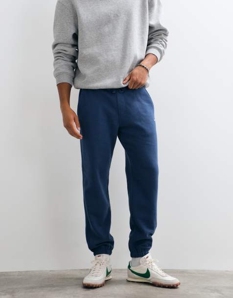 Hollister cuffed baggy joggers in blue - view 1