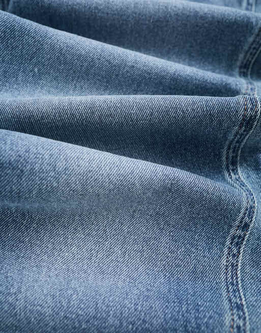 Hollister – Curvy Love – Niebieskie jeansy mom fit, 4 z 4