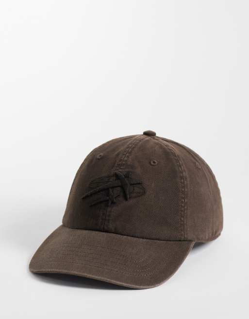 Hollister czapka z nadrukiem w spranym brązie, 1 z 3