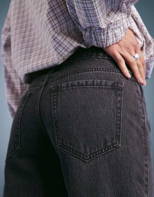 Hollister – Czarne jeansy baggy z niskim stanem, 4 z 5