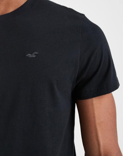 Hollister – Czarny T-shirt z małym logo, 2 z 5