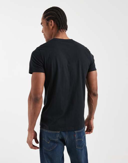 Hollister – Czarny T-shirt z małym logo, 5 z 5