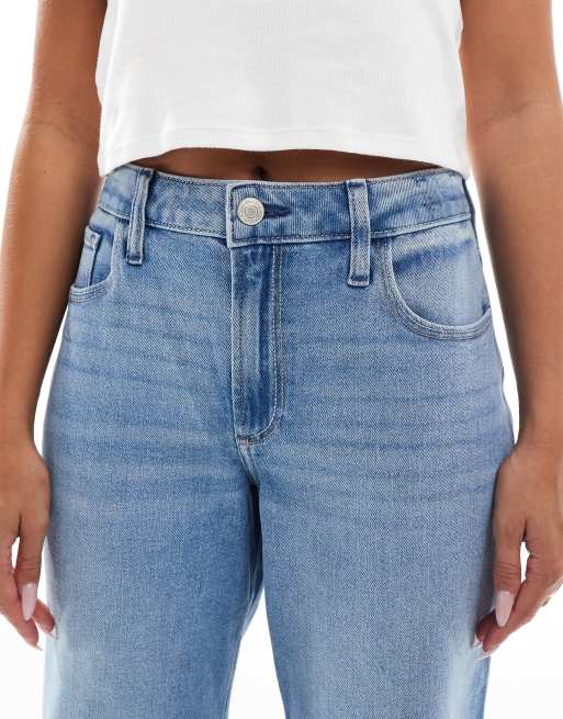 Hollister – Dad-Jeans in hellblauer Waschung mit hohem Bund, 5 von 5