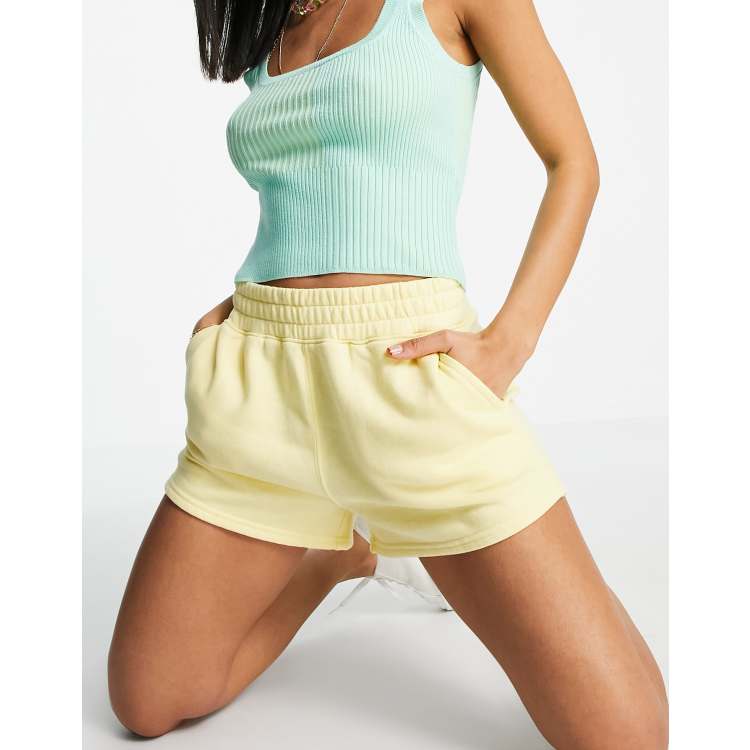 Hollister yellow shorts cheap