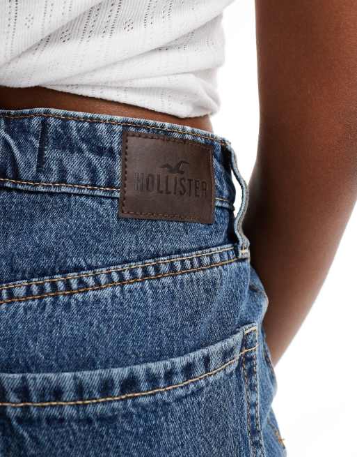 Mom Hollister Jean Femme Hollister Denim Maxi Skirt In Mid Blue ASOS