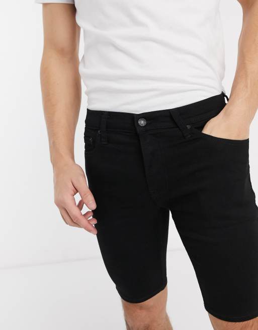 Hollister black jean shorts on sale