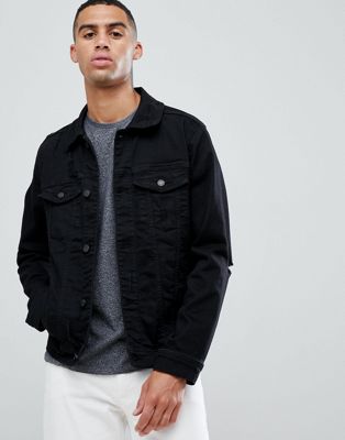 black jean jacket hollister