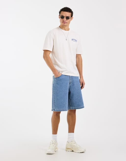 Hollister destination back graphic boxy oversized T-shirt in white, 2 of 5