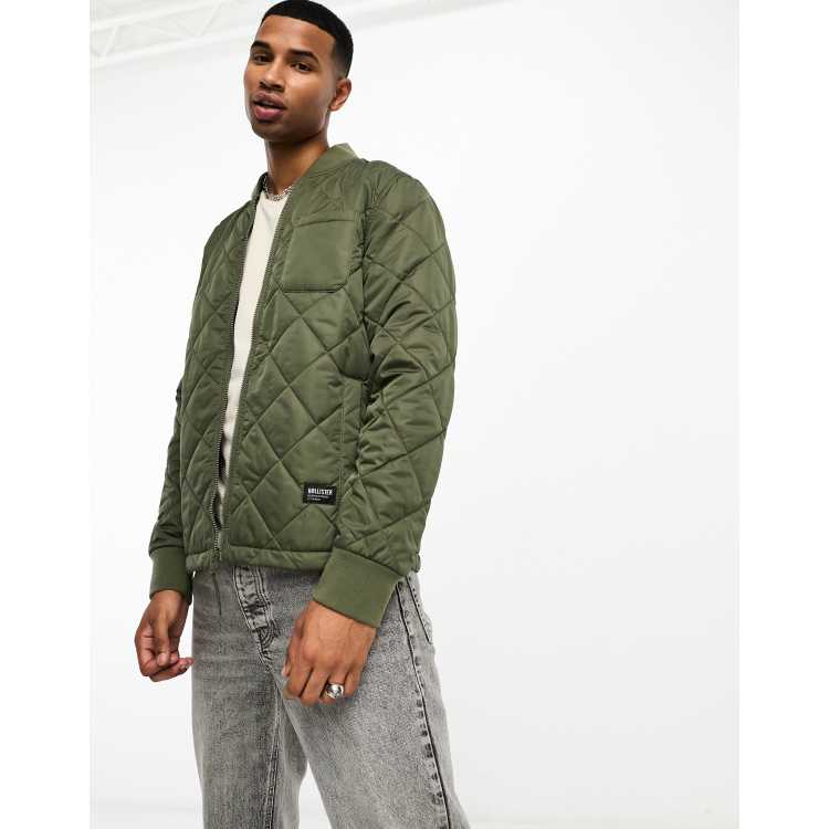 Hollister army green jacket hotsell