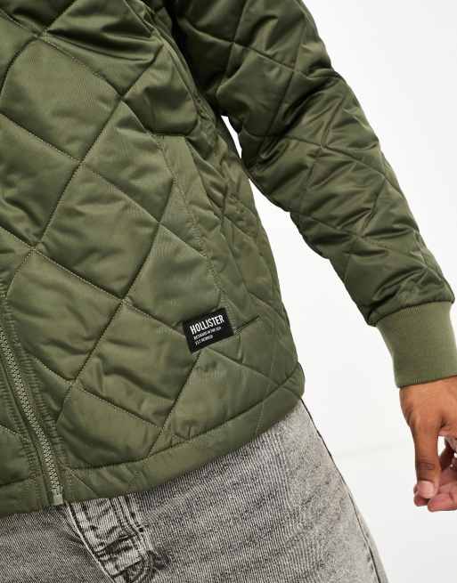 Hollister quilted jacket sale