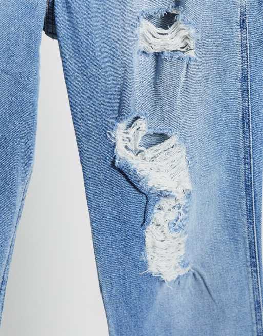 Hollister mom jeans in light wash blue, ASOS