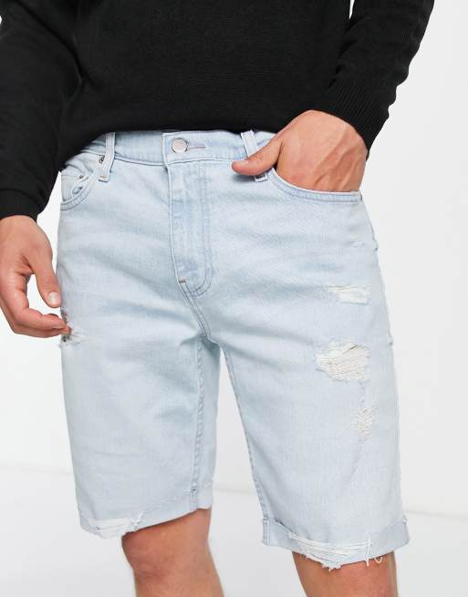 Hollister mens denim shorts online