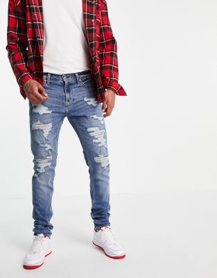 distressed hollister jeans
