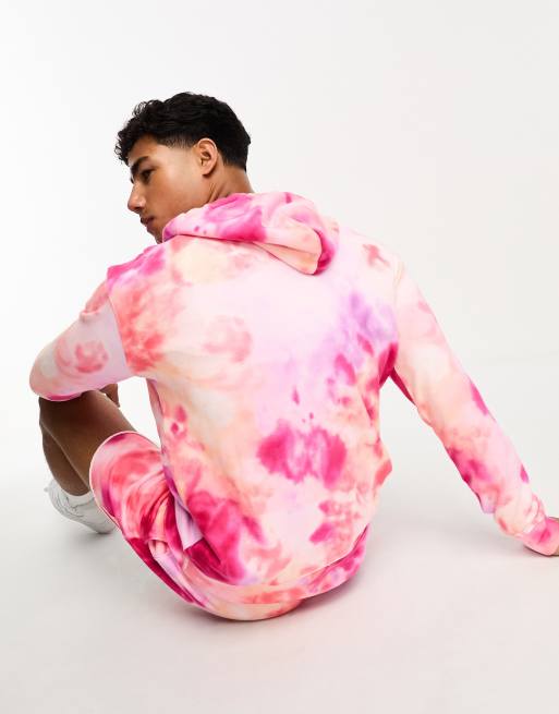 Felpa hollister rosa uomo shop
