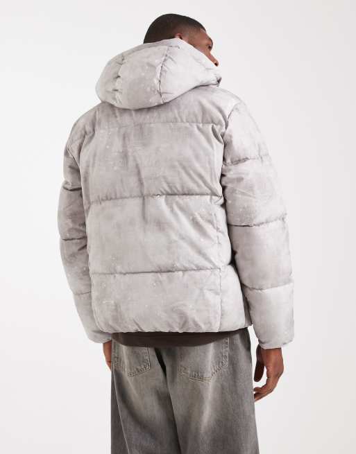 Hollister - Doudoune à capuche - Gris délavé, 3 de 5