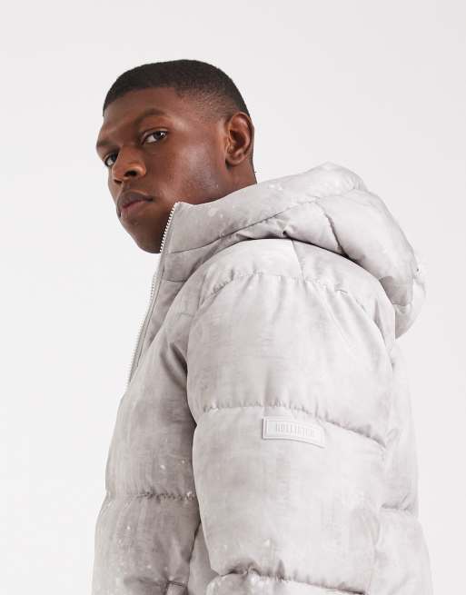Hollister - Doudoune à capuche - Gris délavé, 4 de 5