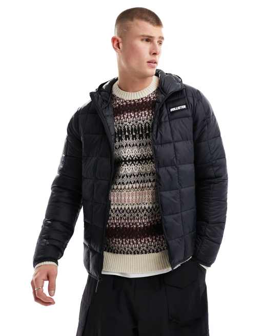 Doudoune noir hollister deals