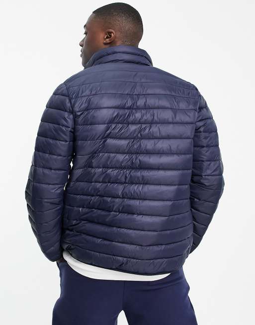 Hollister Doudoune legere a col montant Bleu marine