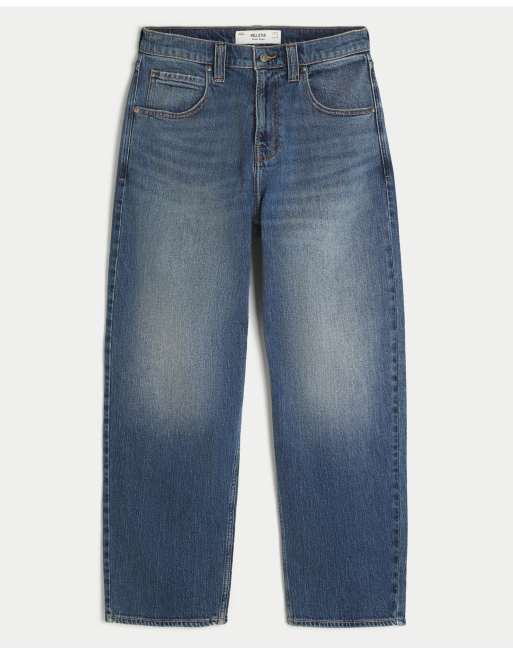 Hollister Dragon graphic skater baggy jeans in dark, 4 of 4