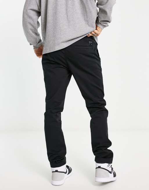 Hollister drawstring military cargo trousers in black