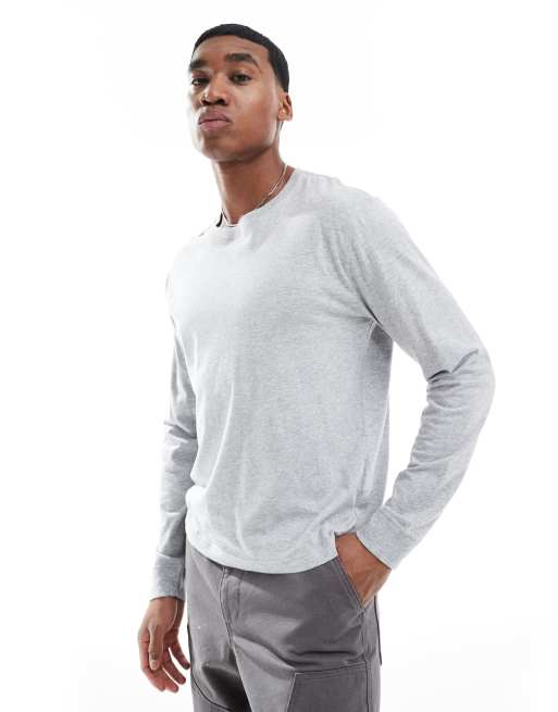 Hollister - Dun T-shirt met lange mouwen in ecru