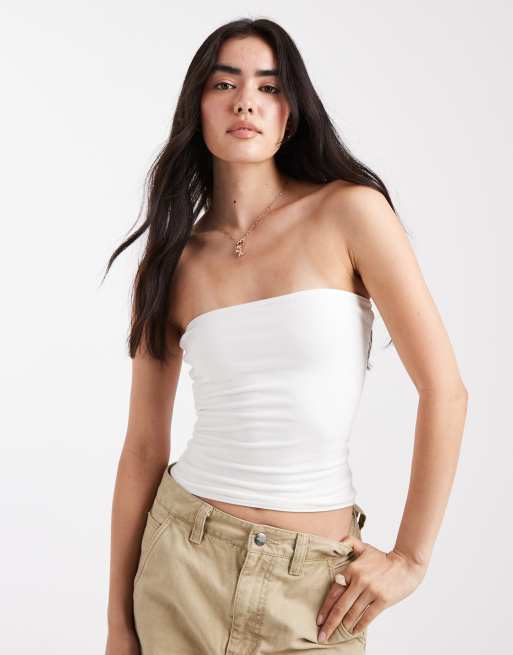 Hollister – Dwustronny biały top tuba