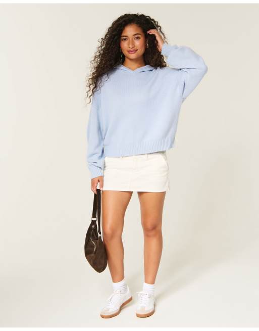 Hollister Easy sweater hoodie in light blue, 2 of 4
