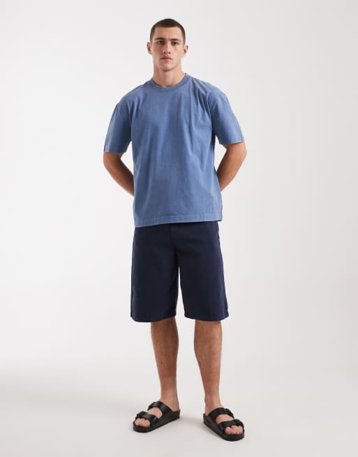 Hollister - Elevated - T-shirt met logo op de borst in blauw, 2 van 5