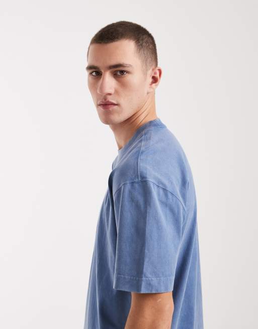 Hollister - Elevated - T-shirt met logo op de borst in blauw, 4 van 5