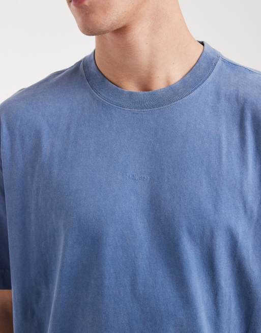 Hollister - Elevated - T-shirt met logo op de borst in blauw, 5 van 5