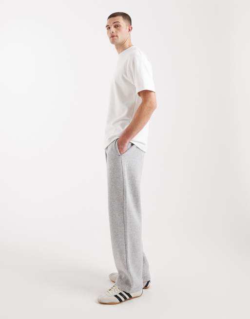Hollister - Essential - Joggers ampi con fondo elasticizzato grigio chiaro, 3 di 5