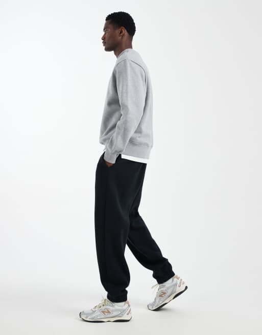 Hollister – Essential – Svarta, baggy mjukisbyxor med muddar, 3 av 5