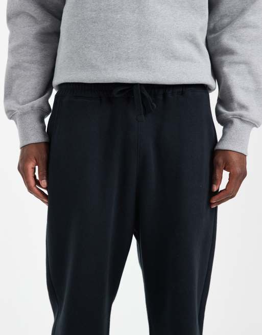 Hollister – Essential – Svarta, baggy mjukisbyxor med muddar, 5 av 5