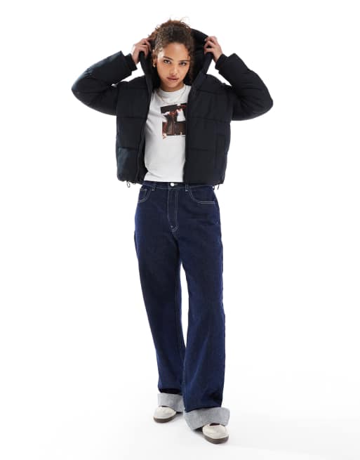Hollister - Everyday - Doudoune courte à capuche - Noir, 4 de 4