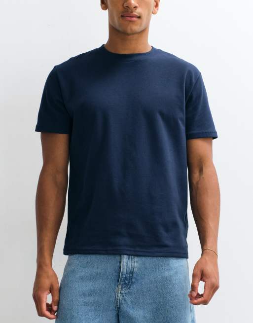 Hollister - Everyday - Pack de 5 camisetas en tonos neutros y azules, 2 de 5